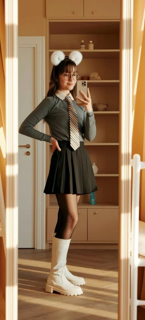 School Skirt Outfits