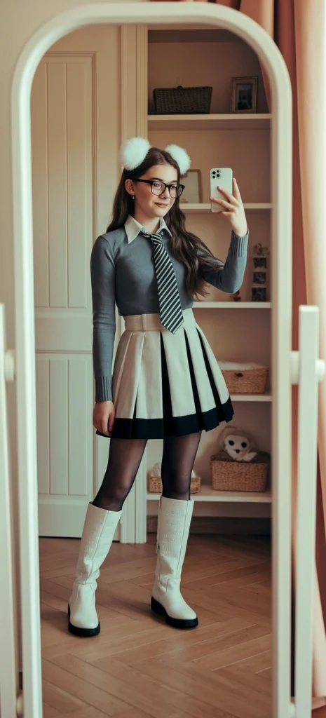 School Skirt Outfits