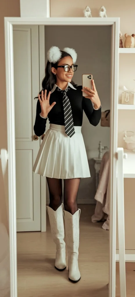 School Skirt Outfits